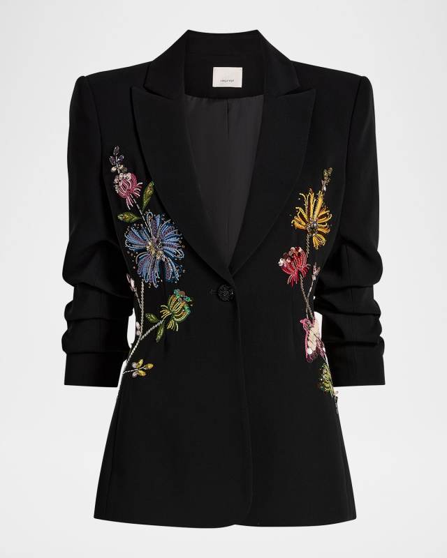 Cheyenne Floral Embroidered Blazer